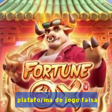 plataforma de jogo falsa